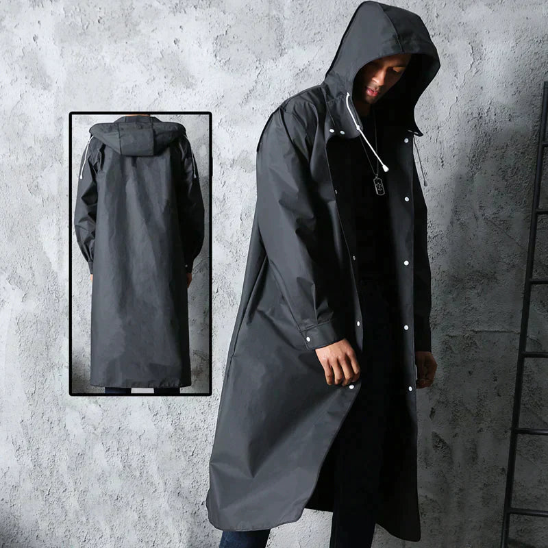 Calle™ | Veste de pluie noire pour homme